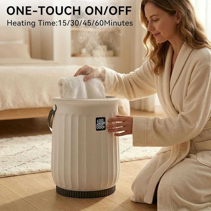 Luxury Large Towel Warmer for Bathroom, Heated Towel Warmer Bucket for SPA - Image 3