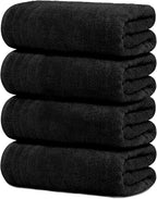 Tens Towels Pack of 4 Extra Large Bath Towels 30 x 60 Inches, 100% Cotton by TensTowels