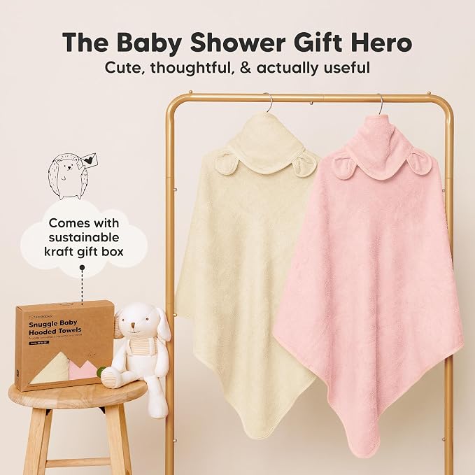 KeaBabies 2-Pack Hooded Baby Towels - Image 8