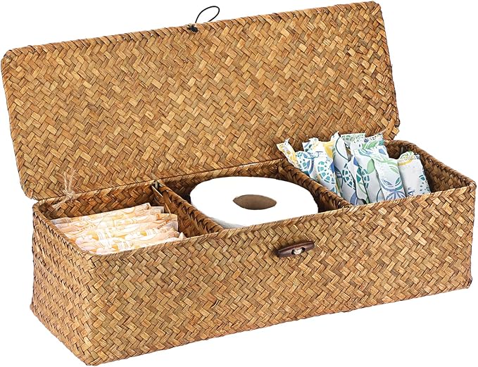 Sumnacon Extended Seagrass Storage Basket by Sumnacon