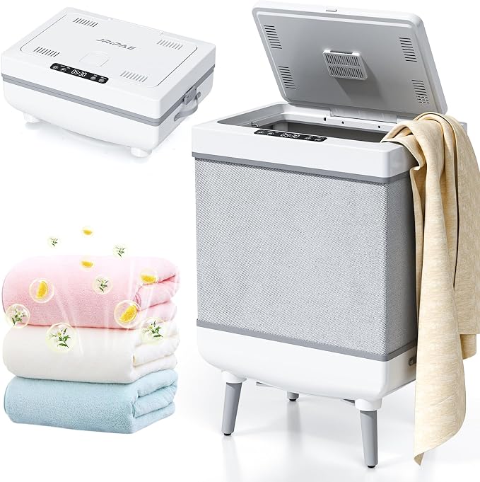 Jripae 35L Towel Warmers for Bathroom, Foldable Towel Warmer, Bucket Hot Towel by Jripae