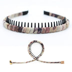 JOBAND 4-Pack Multi-colored Resin Teeth Hair Hoop Non-slip Comfortable - Image 5