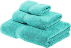SUPERIOR Egyptian Cotton Pile 3 Piece Towel Set, Includes 1 Bath, 1 Hand - Image 2