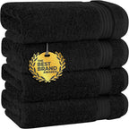 Cotton Paradise Hand Towels for Bathroom, 100% Cotton Turkish 4 Piece Hand by UNITEDHOMETEXTILE