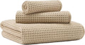 MICROFI Microfiber Waffle Bath Towels, 3 Pieces, Fast Drying, Lint Free by Unknown