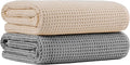 MICROFI New Microfiber Waffle Bath Towels, 2 Pieces, Fast Drying, Lint Free 430 by Unknown