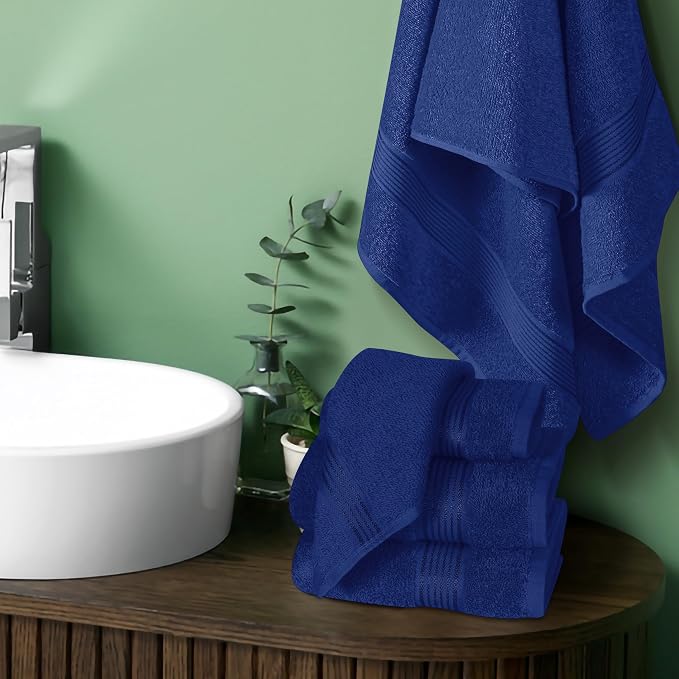Elvana Home Ultra Soft 6 Pack Cotton Towel Set, Contains 2 Bath Towels 28x55 - Image 3