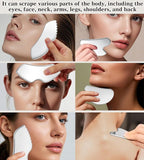 Gua Sha Facial Tools, 3 in 1 Stainless Steel Metal Guasha & Eye Cream - Image 4