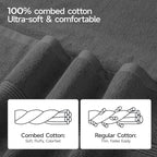 ecolook Bath Towels Set of 4, 100% Cotton, 27 x 55 Inches, Quick-Drying & - Image 7