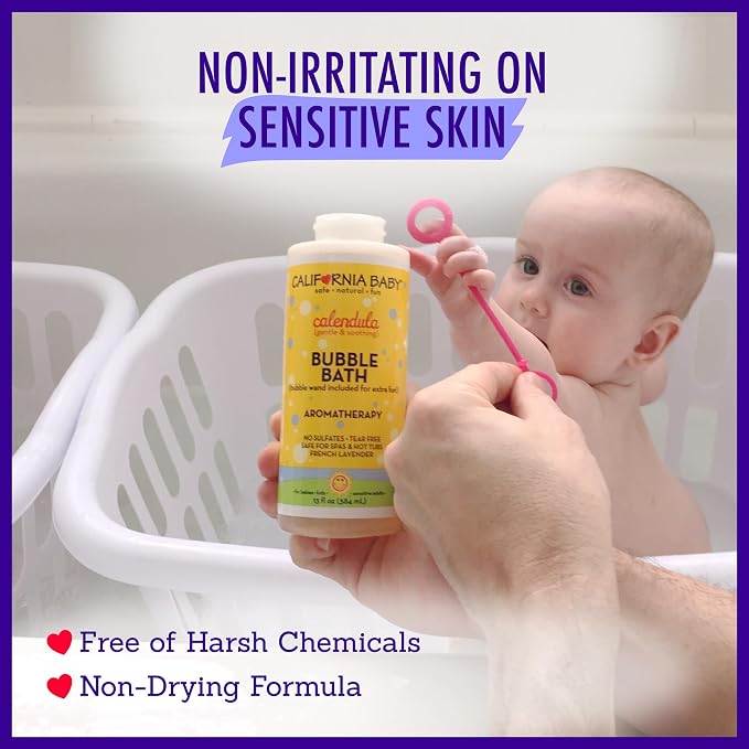 California Baby Calendula Bubble Bath | 100% Plant-Based Kids Bubble Bath | - Image 5