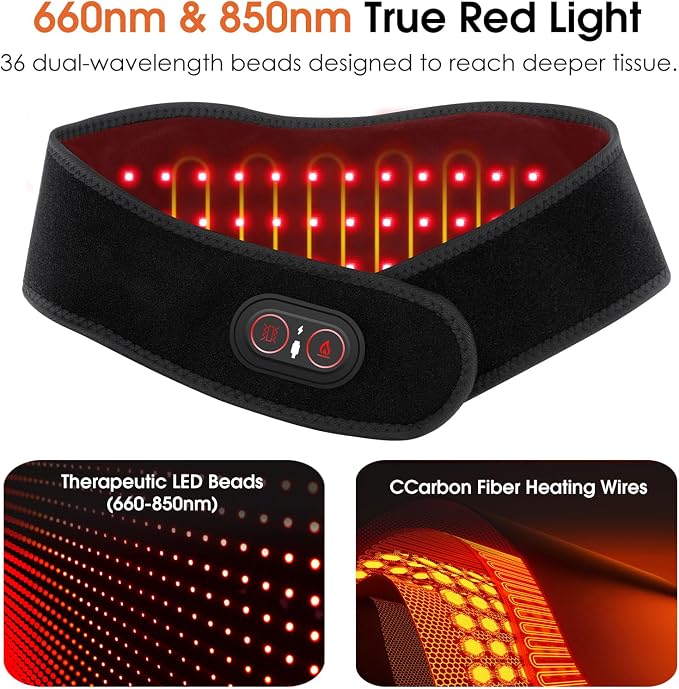 Cordless Neck Massager with Heat, Neck Heating Pad - Image 4