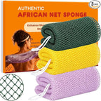 African Net Sponge Authentic, 3 Pieces African Exfoliating Net Sponge Body Back by Unknown