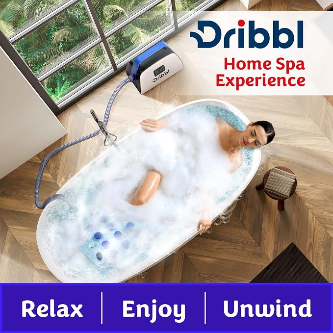 Dribbl Electric Bubble Massage Bathtub Mat – Non-Slip Full-Body Waterproof Hot - Image 9