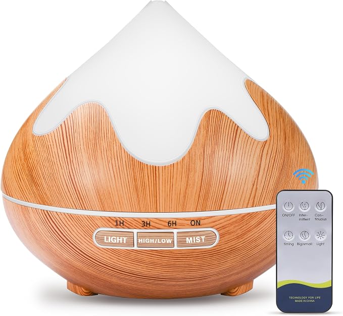 500ML Essential Oil Diffuser, Aromatherapy Diffuser - Image 9