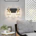 SOLFART Crystal Lights Over Mirror Bathroom Vanity Light Crystal Vanity Lights - Image 2