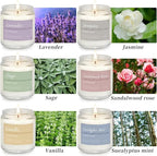 6 Pack Scented Candles Gift Set, Long Lasting Aromatherapy Candles - Image 4