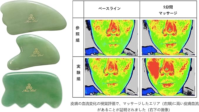 Jade Gua Sha Facial Tool – Guasha Face Massage Tool Lymphatic Drainage Massager - Image 7