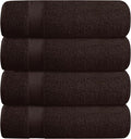 BELZZI Home Ultra Soft 4 Pack Oversized Bath Towel Set 27x54, Cotton Compact by Unknown