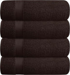 BELZZI Home Ultra Soft 4 Pack Oversized Bath Towel Set 27x54, Cotton Compact by Unknown