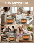 Essential Oil Diffuser with Himalayan Salt Lamp, 350ml Ultrasonic Aromatherapy - Image 7