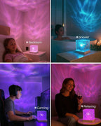 Rechargeable Shower Light No Wiring, 16 Color Ocean Wave Projector Light - Image 7