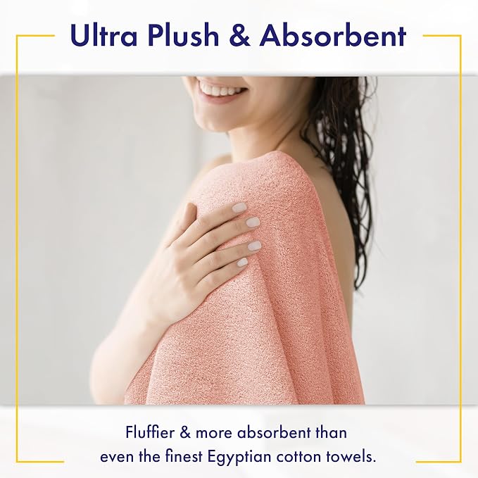 Alusa Home Ultra Soft & Plush Viscose from Bamboo Bath Sheets - Image 3