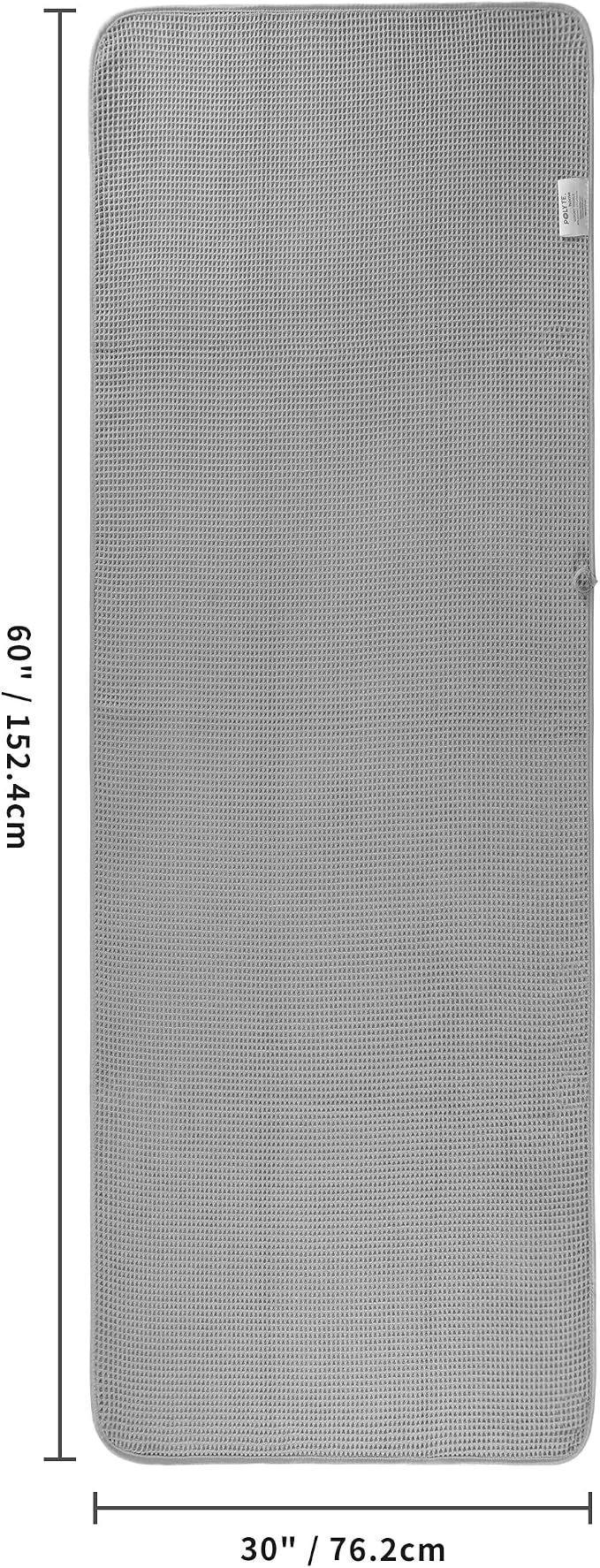 POLYTE 430 GSM Microfiber Oversize Quick Dry Lint Free Bath Towel, 60 x 30 in - Image 2