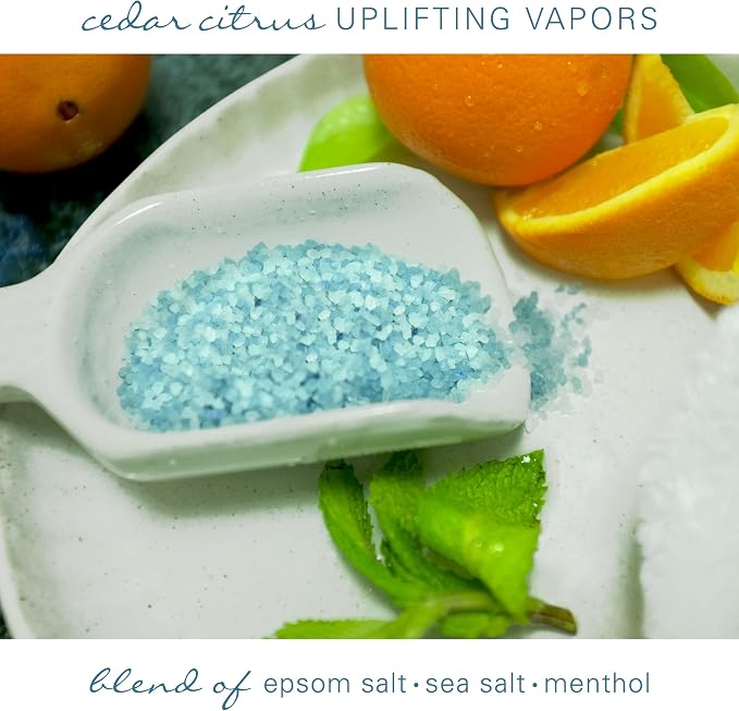 Village Naturals Therapy Tension Concentrated Mineral Bath Soak, Cedar Citrus - Image 5