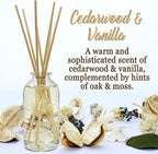 Urban Naturals Cedarwood & Vanilla Reed Diffuser Set | Made - Image 2