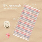 Turkish Beach Towel 35”x67” – 100% Cotton, Quick Dry, Lightweight Oversized - Image 4