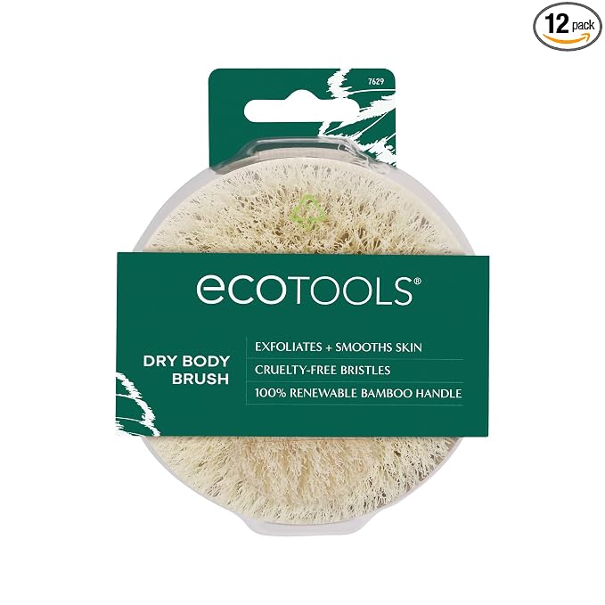 EcoTools Dry Body Brush, for Post Shower & Bath Skincare Routine, Removes Dirt by EcoTools