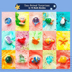 Sea Surprise Bath Bombs for Kids, 15 Pack Organic Fizzy Bath Bombs Gift Set - Image 5