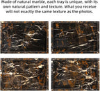 Marble Bathroom Vanity Tray, Natural Luxury Vanity Home Kitchen Bathroom Table - Image 6