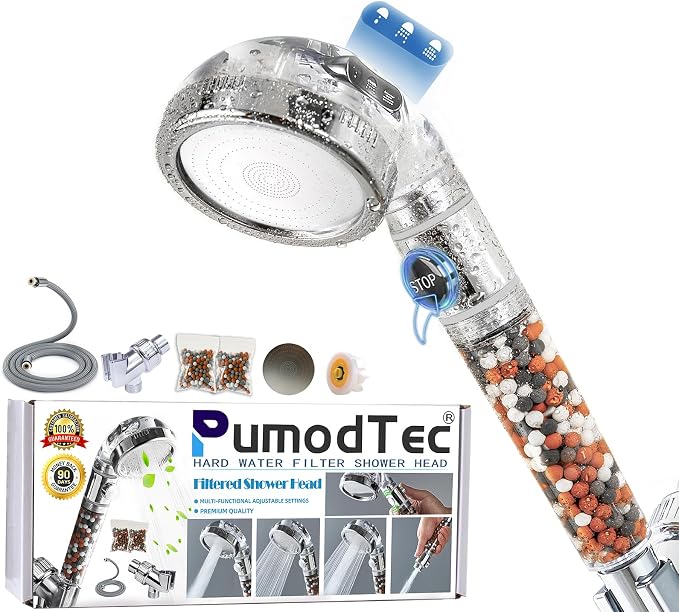 Filtered Shower Head with Handheld by PumodTec