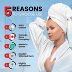 Infinitee Xclusives Luxury 100% Ring-Spun Cotton Bath Towels Set of 4 – Soft - Image 2