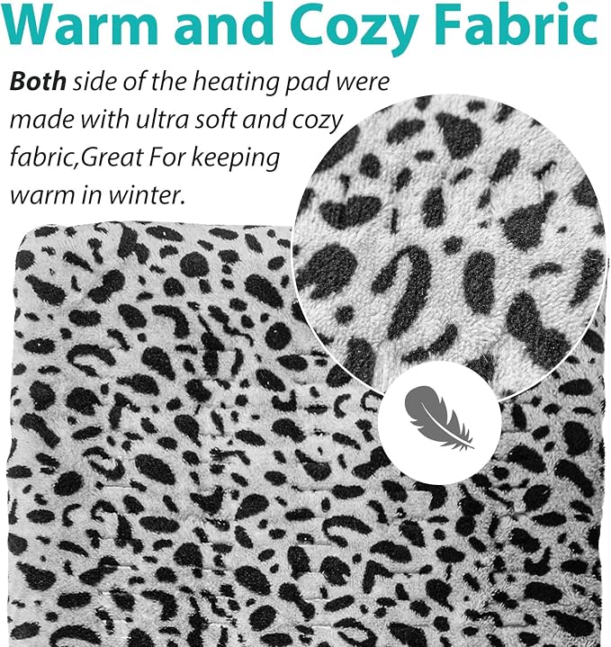 Heating Pad for Back Pain and Cramps Relief, Ultra Soft Microplush Heating Pad - Image 3