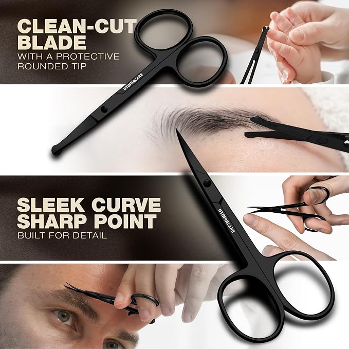 Utopia Care Eyebrow Scissors, Professional Stainless Steel Small Shears - Image 4
