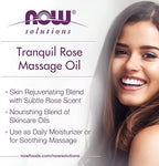 NOW Solutions, Tranquil Rose Massage Oil, Body Moisturizer - Image 4