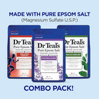 Dr Teal's Pure Epsom Salt, Eucalyptus & Wellness Trio Bundle, 3 lbs - Image 3