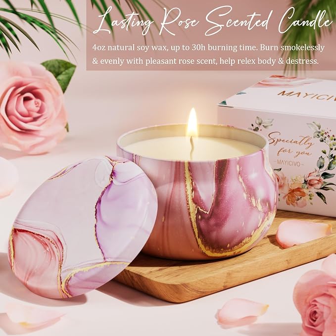 Mothers Day Birthday Gifts for Women Self Care Get Well Soon Gifts, Rose - Image 7