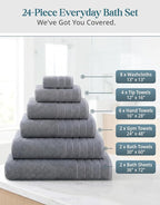 24-Piece Premium Towel Sets for Bathroom - Image 3