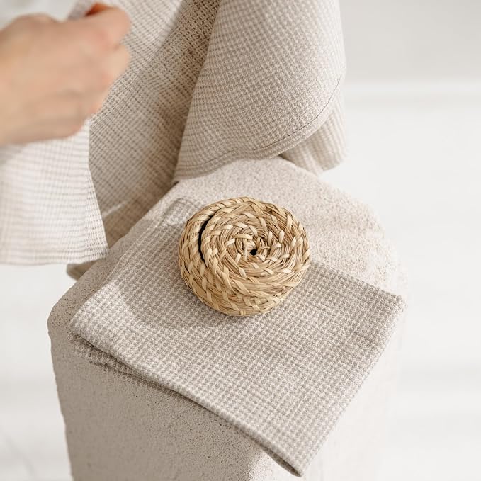 European Flax Linen Kitchen Towels Set of 2 - Image 7