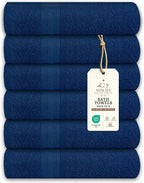 Medium Bath Towels Pack of 6 – 24x48 Inches – Soft, Quick Dry & Highly by ASTILTEXCottonTowels