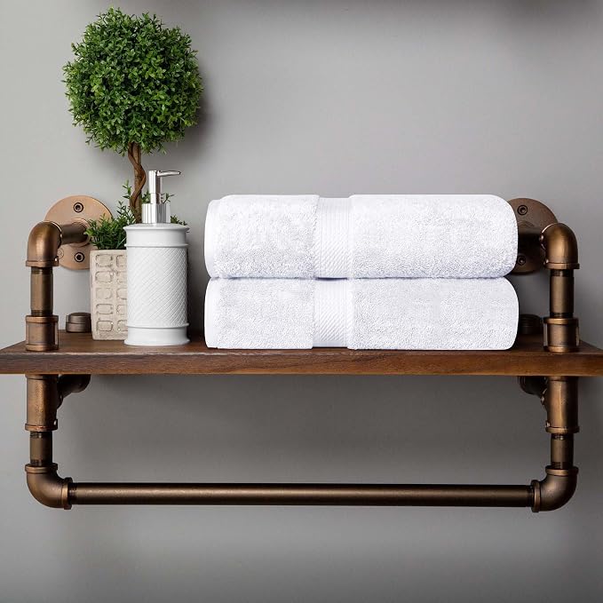 Superior Solid Egyptian Cotton Bath Towel Set - Image 8