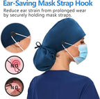 Satin Lined Scrub Cap, Adjustable Surgical Cap - Image 3
