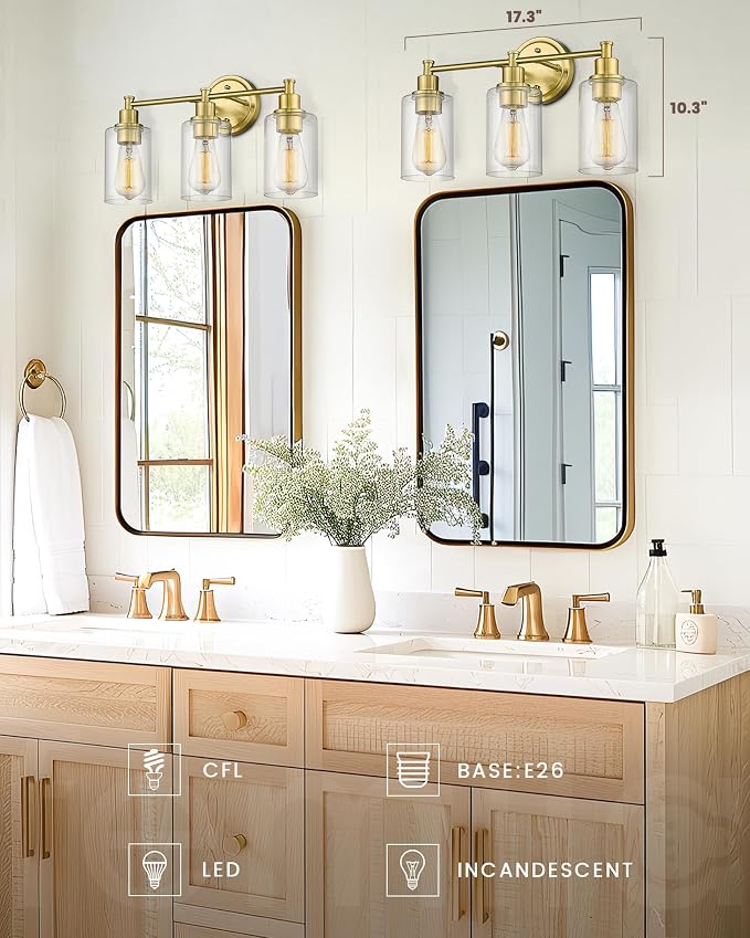 FEMILA Bathroom Vanity Light, Farmhouse Modern Vanity Lighting fixtures - Image 4