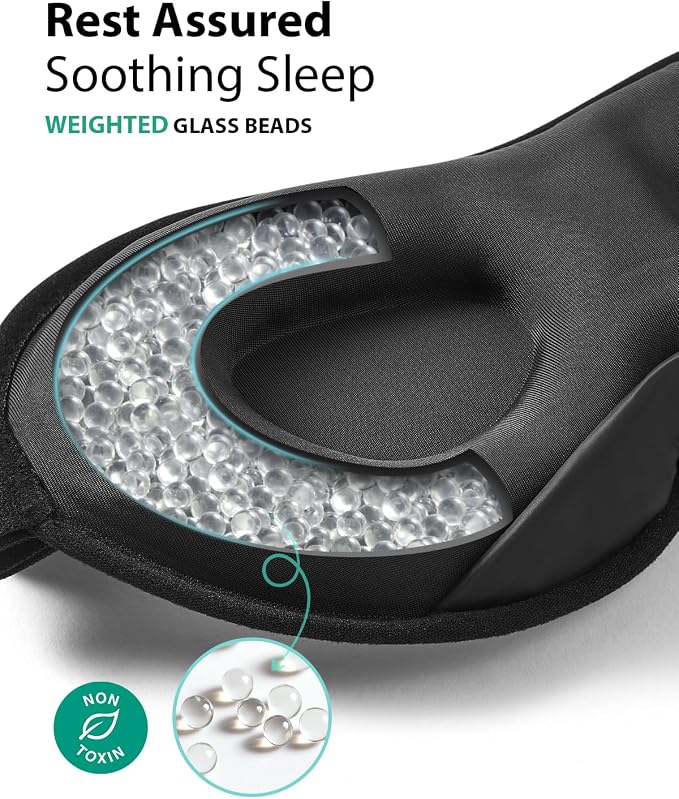MABAO 2 Packs Weighted Sleep Mask - Image 6