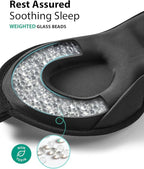 MABAO Weighted Eye Mask for Sleeping, Memory Foam Gentle Pressure Relief - Image 6