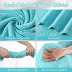SmoothNovelty 16 Pack Microfiber Bath Towels Bulk 27'' x 60'' Oversized Size - Image 3