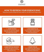 Essence Wearable Aromatherapy Nasal Diffuser – Orange Essential Oil Nose Ring - Image 5